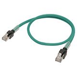 Ethernet patch cable, F/UTP, Cat.6A, LSZH (Green), 15 m