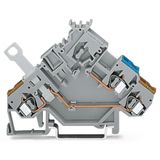 2-conductor actuator terminal block with colored conductor entries 2.5