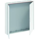 A58 ComfortLine A Wall-mounting cabinet, Surface mounted/recessed mounted/partially recessed mounted, 480 SU, Isolated (Class II), IP44, Field Width: 5, Rows: 8, 1250 mm x 1300 mm x 215 mm