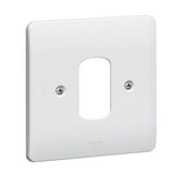 Front plate Synergy - for 1 Grid module - 1 gang - white