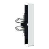 Rocker for series switch with symbol window, active white glossy, system M