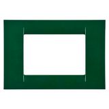 VIRNA PLATE - IN TECHNOPOLYMER GLOSS FINISHING - 3 GANG - RACING GREEN - SYSTEM