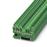 ST 2,5-TWIN/ 1P GN - Feed-through terminal block