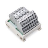 830-800/000-305 Potential distribution module; 2 potentials; with 2 input clamping points each