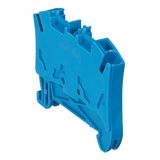 Terminal block Viking 3 - spring - 1 connect - 1 entry/1 outlet - pitch 6 - blue