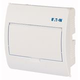 ECO Compact distribution board, flush mounting, 1-rows, 8 MU, IP40