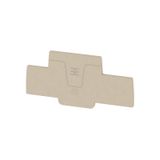 End plate (terminals), 88.25 mm x 2.1 mm, dark beige