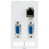 MODLINK MSDD DATA  INSERT 2×SUB-D9 female/female + 1×RJ45