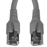 Patchcord RJ45 shielded Cat.6a 10GB, LS0H, grey, 0.5m