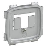 Cover plate Valena Allure - TAE/TDO socket cover - aluminium