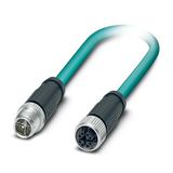 SAC-4P-M12MS/ 0,6-PUR/M12MS SH - Sensor/actuator cable