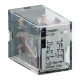 Latching relay, plug-in, 14-pin, DPDT, 3 A, LED indicator