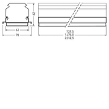 Continuous lines 765... E-Line Next Fix Lens White rectangular ETDD 79W 12600lm Wide (W) IK03 3 SDCM 9002017212