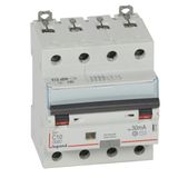 RCBO - DX³ 6000 -10 kA -4P-400 V~ -10 A -30 mA -AC type