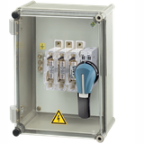 Fuse combination switch FUSERBLOC 3P+N 160A in steel enclosure IP65