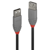 1m USB 2.0 Type A Extension Cable, Anthra Line USB Type A Male to A Female