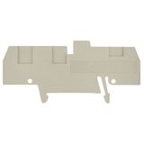 End plate (terminals), 82.5 mm x 2.5 mm, dark beige