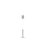 Satin Nickel Metal   LED 10 Watt 230 Volt   517Lm 3000K IP20   D: 15 H: 160 cm Adjustable height