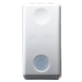 ONE-WAY SWITCH 1P 250V ac - 16AX - WITH REPLACEABLE NEUTRAL LENS - ILLUMINABLE - 1 MODULE - SYSTEM WHITE