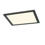 Phoenix LED ceiling lamp 30x30 cm matt black