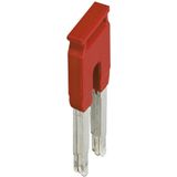 PLUG-IN BRIDGE, 2PTS FOR 35MM² TERMINAL BLOCKS, RED