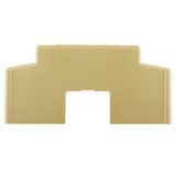 Terminal cover, PA 66, beige, Height: 156 mm, Width: 30 mm, Depth: 74 