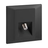 Socket TV Single -F- Type 7X7 Black, Legrand-Belanko S