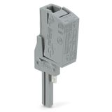 Test plug adapter N 1-pole gray