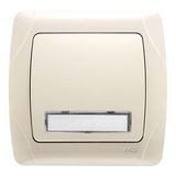 Carmen Beige Illuminated Labeled Buzzer Switch