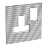 Arteor™ - British standard plate for switched sockets 1 gang - Signature - Cube