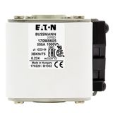 Fuse-link, high speed, 315 A, AC 1000 V, DIN 3, 74 x 92 x 138 mm, aR, DIN, IEC, single indicator