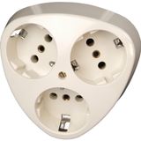 tripple earthed socket outlet wh