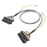 PLC-wire, Digital signals, 32-pole, Cable LiYCY, 1 m, 0.50 mm²