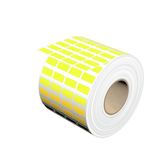 Device marking, Self-adhesive, halogen-free, 17 mm, Polyester, yellow