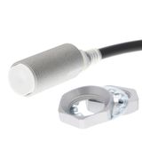 Proximity sensor, inductive, brass-nickel, Spatter-coating, M18, shiel E2E 8502C