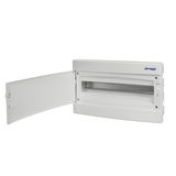 Flush-mounting Distribution Board 1-row, 18MW, white door