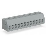 2-conductor PCB terminal block 1.5 mm² Pin spacing 5 mm gray