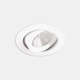 Downlight Play Flat Round Adjustable 12.5W TW 2700K-6500K CRI 90 44.6º DALI DT8 Satin aluminium IP23 1063lm