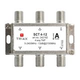 SCT 4-12, 4-way tap12dB 2.4GHz