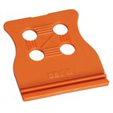 Strain relief plate orange