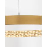 Triac Dimmable Antique Gold Brass   Aluminium & Acrylic  LED 30 Watt 230 Volt  1827Lm 3000K IP20  D: 40 H: 120 cm Adjustable Height