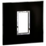 Arteor™ - Plate - British standard - square - 1 module - Mirror Black