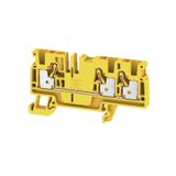 Feed-through terminal block, PUSH IN, 4 mm², 800 V, 32 A, Number of co