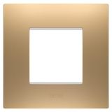 EGO INTERNATIONAL PLATE - IN PAINTED TECHNOPOLYMER - 2 MODULES - GOLD - CHORUSMART