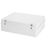 JUNCTION BOX WITH PLAIN SCREWED LID - IP56 - INTERNAL DIMENSIONS 380X300X120 - SMOOTH WALLS - GREY RAL 7035