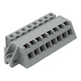 1-conductor female connector, angled CAGE CLAMP® 2.5 mm² gray