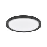 Triac Dimmable Matt Black Metal  & Acrylic Diffuser  LED 50 Watt 230 Volt   2750Lm 3000K IP20  D: 56 H: 7.5 cm