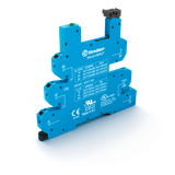 Push-IN socket 6+12+24VUC for 35mm.rail, 34.51/81 Master/input (93.67.0.024)