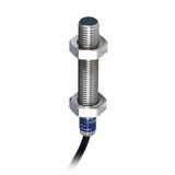 Inductive sensor XS5 M8 - L33mm - stainless - Sn1.5mm - 12..24VDC - cable 5m