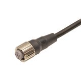 Sensor cable, M12 straight socket (female), 4-poles, A coded, PUR fire XS2F0694R